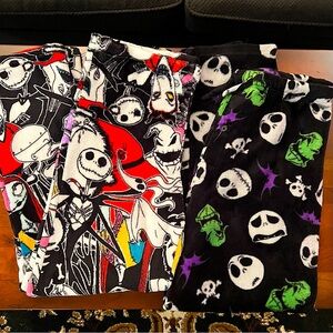 ✦ Set of 2 Nightmare Before Christmas Plush Pajama Pants ✦